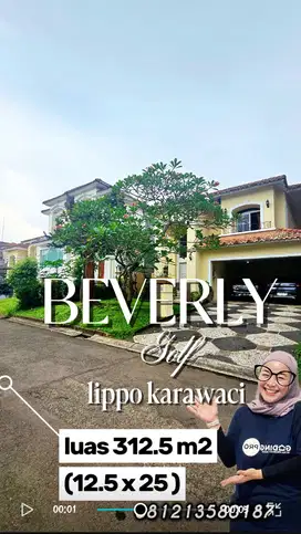Dijual rumah super murah di Beverly Golf lippo karawaci