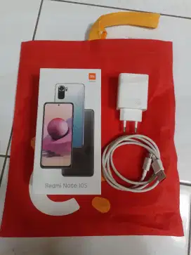 Redmi note 10s fullset 6/128 mulus