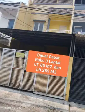 Dijual Segera  Ruko 3 Lantai  di Jln. Semangka  Kec. Palmerah Jakarta