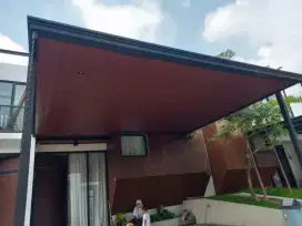 Kanopi pakai plapon rangka holo galpanis