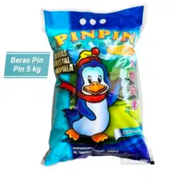 beras pin pin premium,putih,pulen,wangi,kemasan 5 kg