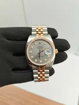 Rolex Datejust 36mm Jubilee Silver Diamond Dial