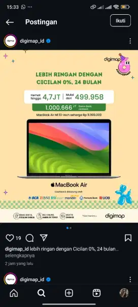 macbook air m1 kredit mudah dan lengkap hanya di digimap
