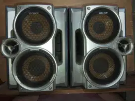 Sony Speaker dobel woofer, full ori, box utuh, merk Japan