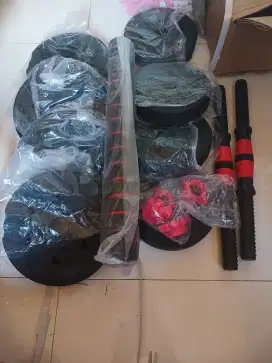 DUMBBLLE 10 KG FULLSET BARU
