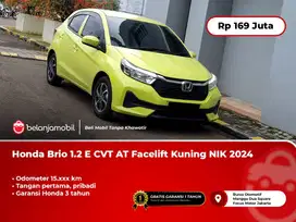 [LIKE NEW] Honda Brio 1.2 E CVT AT Facelift Kuning 2024/2025