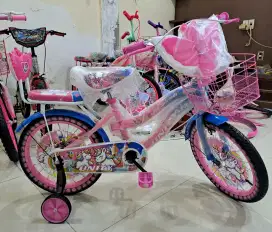 Sepeda anak cewek 16inci (tebeng ada musik n lampunya)