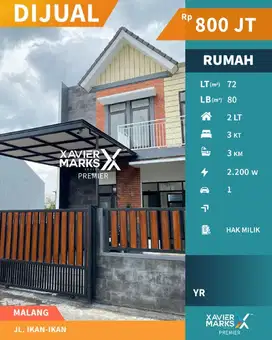 c099 Rumah 2 Lantai Harga 800 Juta an Siap Dihuni