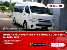 [ LOW KM 1RB ] Toyota Hiace Commuter 3.0 Diesel MT Putih 2024/2025