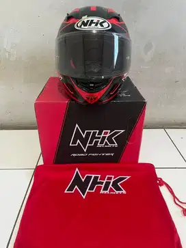HELM NHK GP 1000 RED BLACK