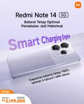 Redmi Note 14 5G Promo Gajian New Garansi resmi segel