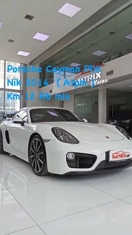 Porsche Cayman PDK Nik 2014 White on Red Siap pakai