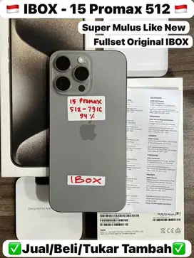 iphone 15 promax 512gb second ibox