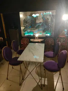 Set Meja Makan 4 Kursi 1 Meja