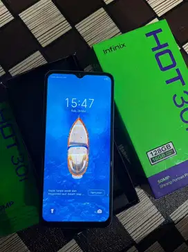 Infinix Hot30i 8+8/128.Resmi fullset No minus