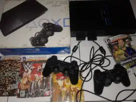 Ps2 bisa main pakai kaset cd game siap main mulus lancarr mantap