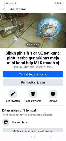 Slhkn plh slh 1 dr kunci pintu kmr dll/ sblh nya kond bgs murah sj deh
