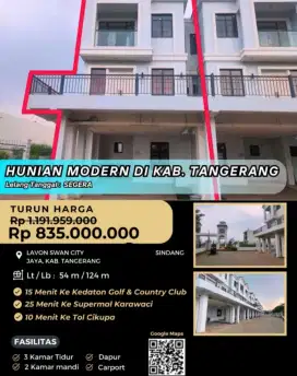 Dijual Rumah Lavon Swan City Hook