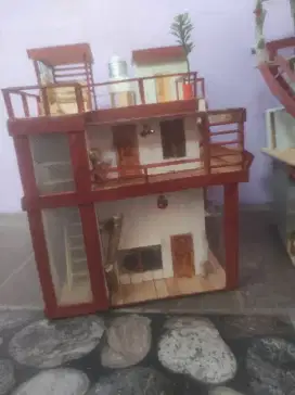 Miniatur rumah santorini