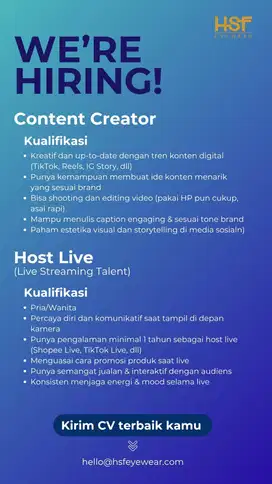 Content Creater & Host Live Streaming