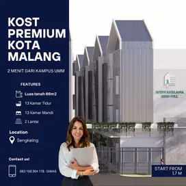 Lokasi strategis rukos premium mepet kampus UMM malang