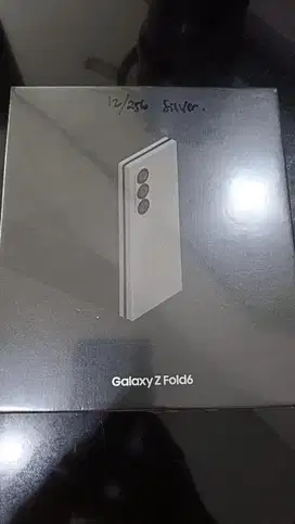 Samsung galaxy z fold 6 12/256 silver stone new segel