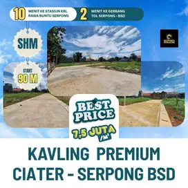 767 Tanah Kavling Lokasi Premium dng Konsep Cluster di Serpong BSD