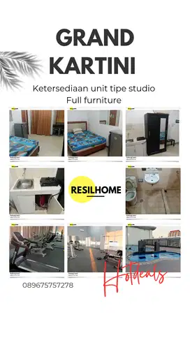 Sewa bulanan apartemen grand kartini jakpus studio murah sawah besar