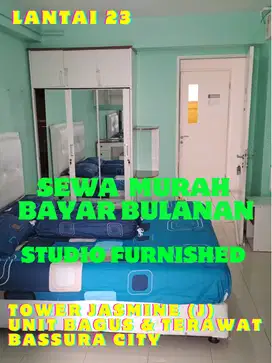 SEWA MURAH BAYAR BULANAN STUDIO FURNISHED TOWER J BASSURA CITY