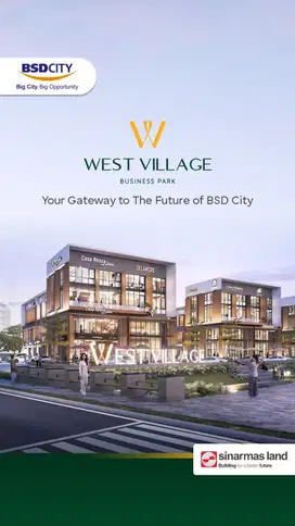 Di Jual Ruko West Village BSD By Sinarmas Land