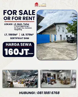 Di Sewa Pabrik di Jl. Moh. Toha (tanah ngantong)