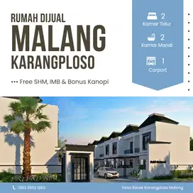 Rumah 2 Kamar Desa Bocek Karangploso Malang