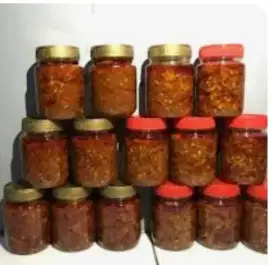 Sambal kecombarang - Sambal Teri medan - sambal Cumi asin.