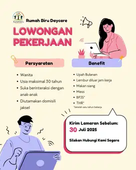 Lowongan pekerjaan jaga anak