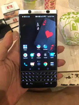 Blackberry keyone key one silver dalas normal langka