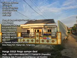 Dijual Rumah Kavlingan Di Hook (Rajeg Tangerang)