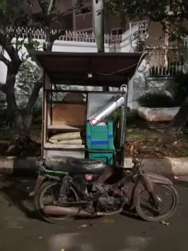 Gerobak honda grand 1995 siap dagang