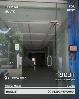 Disewakan Ruko 2 Lantai Area Kota Dekat Pusat Perbelanjaan