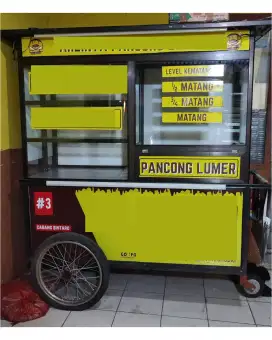 Jual cepat murah gerobak Bekas Roti Bakar Pancong