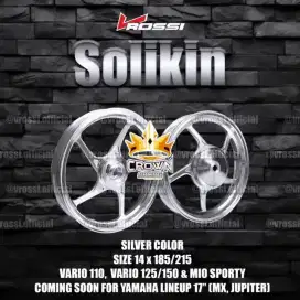 Velg Rossi SOLIKIN Mio Sporty set ban depan belakang atau bisa TT r.17