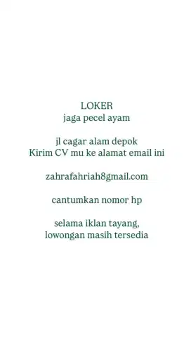 Jaga pecel ayam