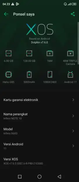 Infinix Note 10 6/128