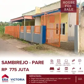 Jual Cepat Rumah dan Toko Daerah Sambirejo Pare Kediri Full Pagar Depa