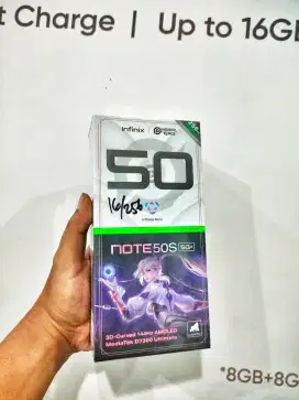 INFINIX NOTE 50S 5G+ RAM 8+8/256 NEW SEGEL GARANSI RESMI 1 TAHUN