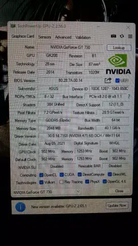 Vga asus GT730 2g ddr5