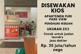 Sewa kios Puri Park View dengan ribuan penghuni