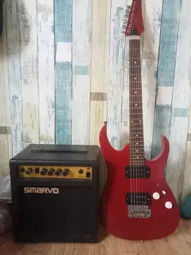 Satu paket gitar & monitor siap pakai bisa ketengan