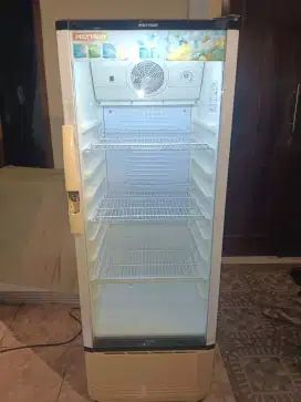 Jual showcase polytron original..4 tahap.pembuka botol ada.siap antar