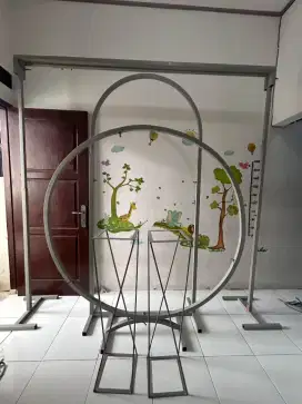 Tiang dekorasi oval,kotak,bulat