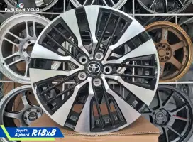Velg Toyota Alphard transformer Ring 18 lebar 8 pcd. 5x114,3 ET. 42
